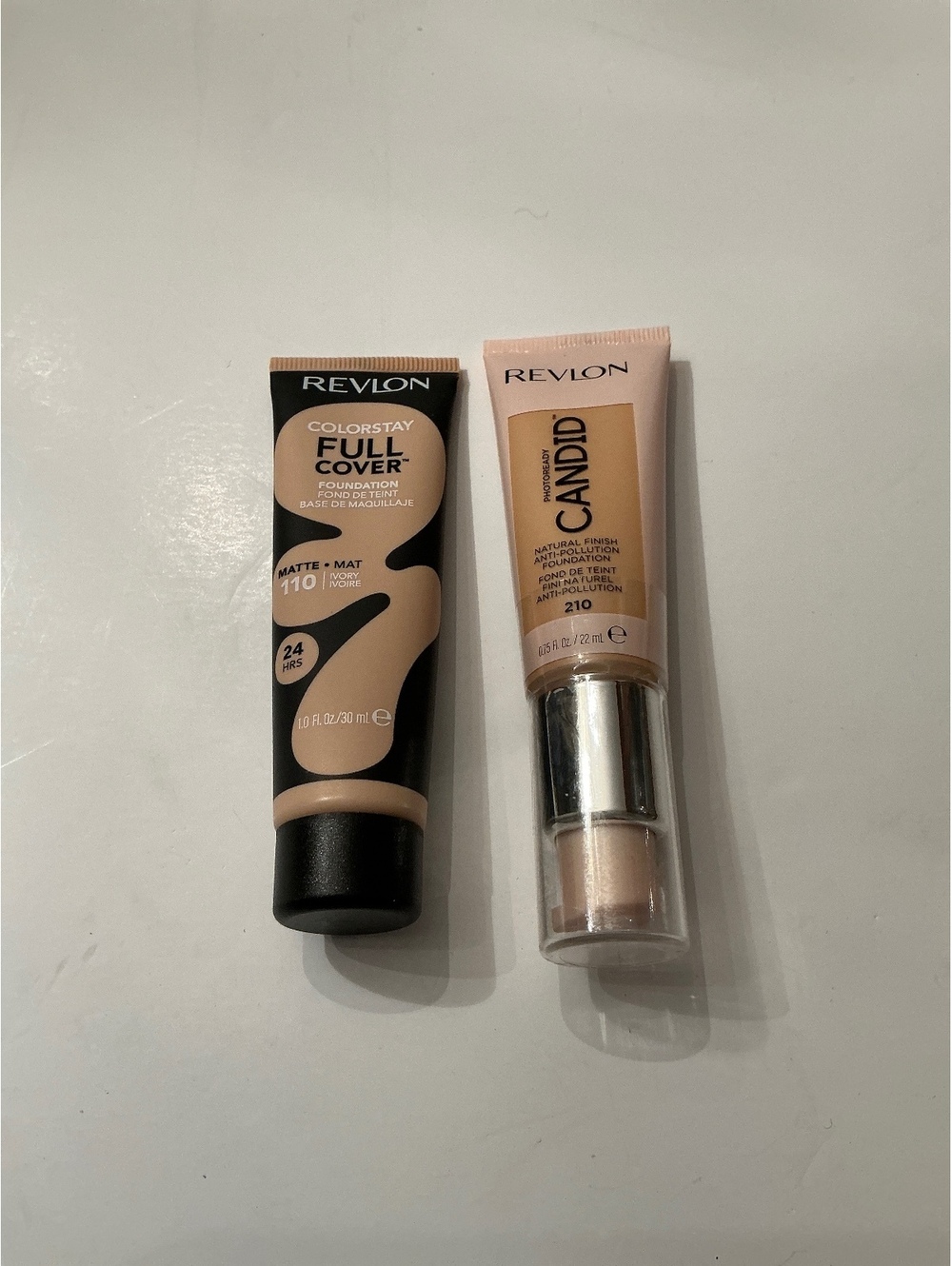 Revlon Foundations Sealed Candid & Colorstay Full Coverage Natural Ochre & Ivory